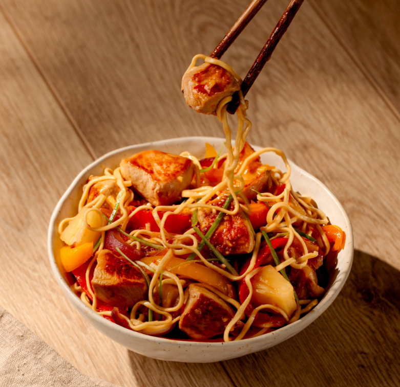 Sweet-and-sour-pork-noodles